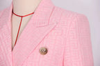 Boss Babe Pink Double-Breasted Blazer & Trousers Set