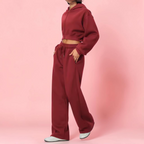 Aila Crop top Hoodie & Pants