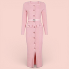 Boss Babe Knitted Long Sweater Dress for Women