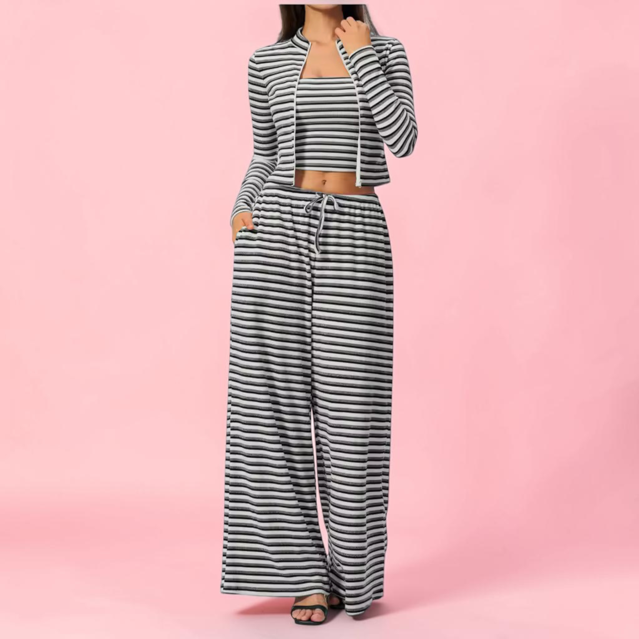 Monica Long Sleeve Zip Top & Workout Pants Beautylicious you