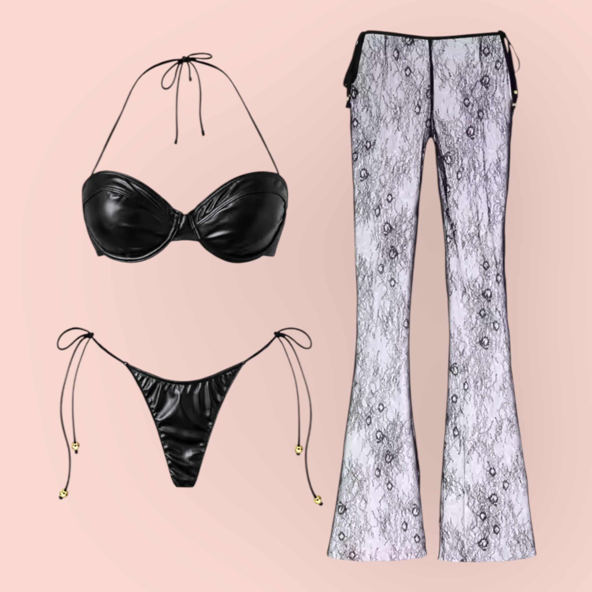 Sabrina Bandeau Bikini Set