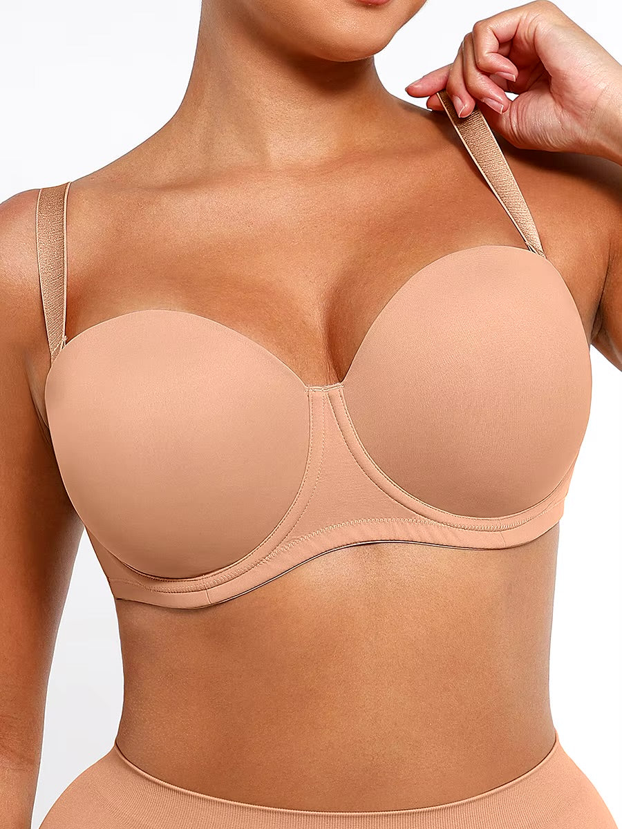 1/2 Cup Underwire Bra with Detachable Straps