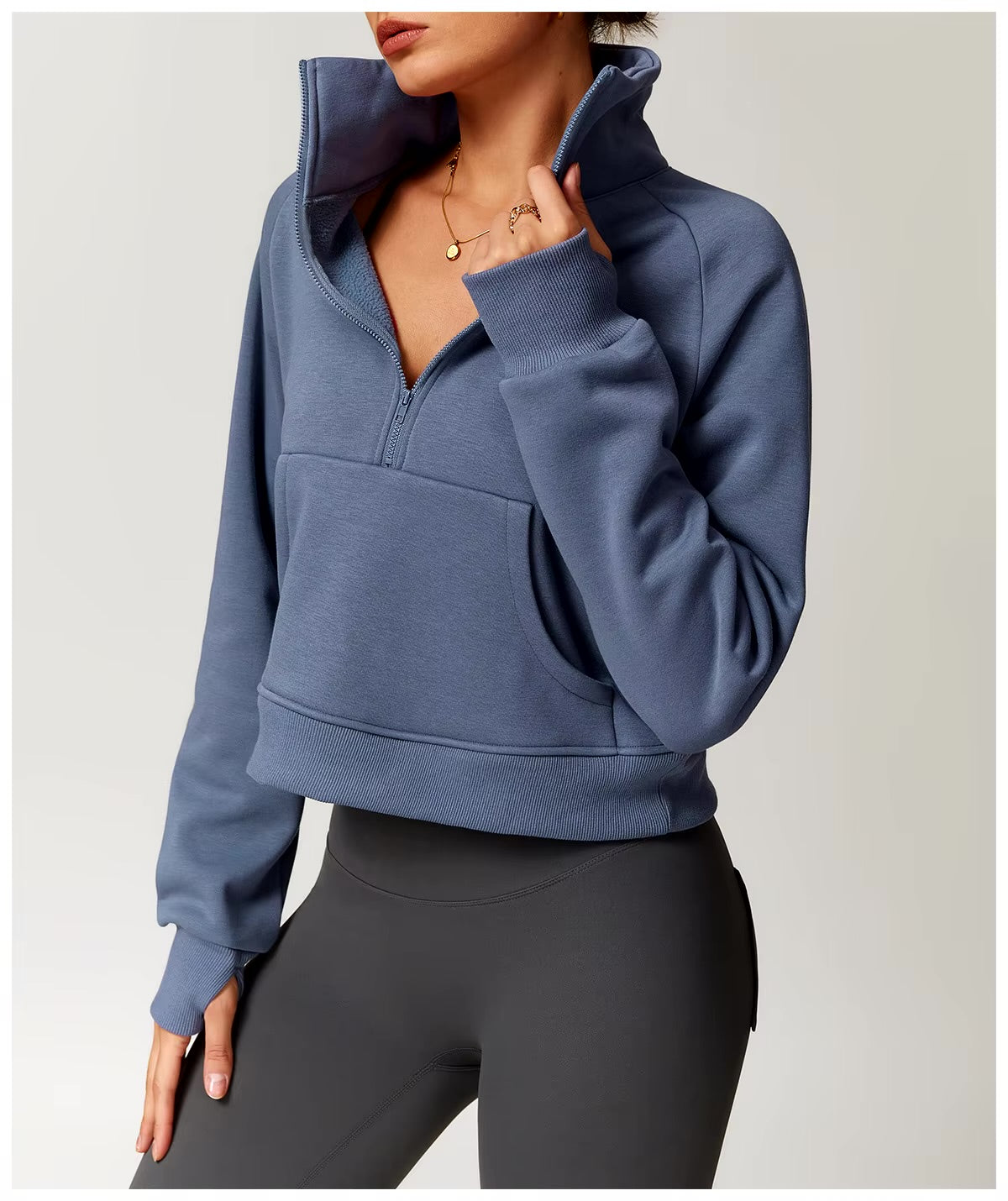 Agnes Winter Fleece Loose Hoodie