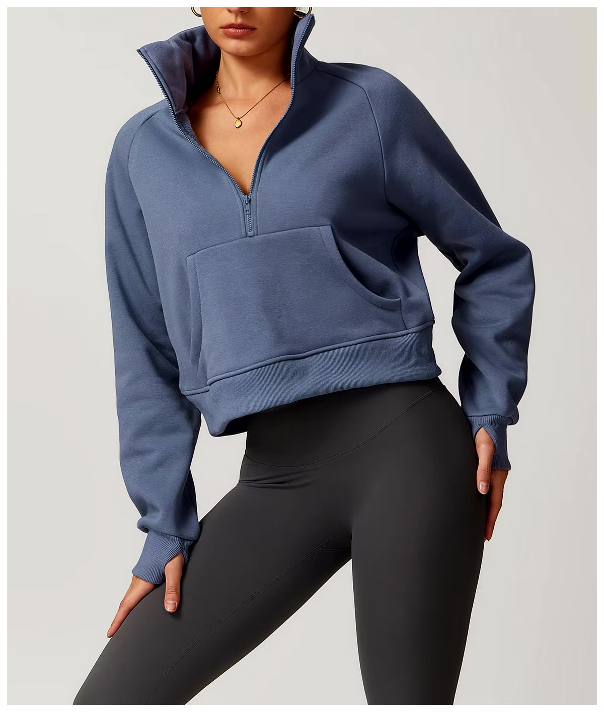 Agnes Winter Fleece Loose Hoodie