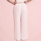 Rayon Ribbed Wide Leg Loungewear Pants