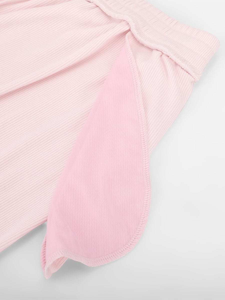 Rayon Ribbed Wide Leg Loungewear Pants