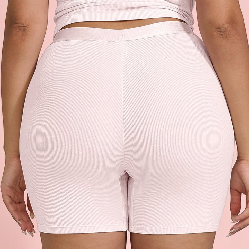 Rayon Ribbed Fitted Boxer Shorts