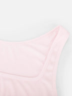 Rayon Ribbed Wide Strap Tank Top