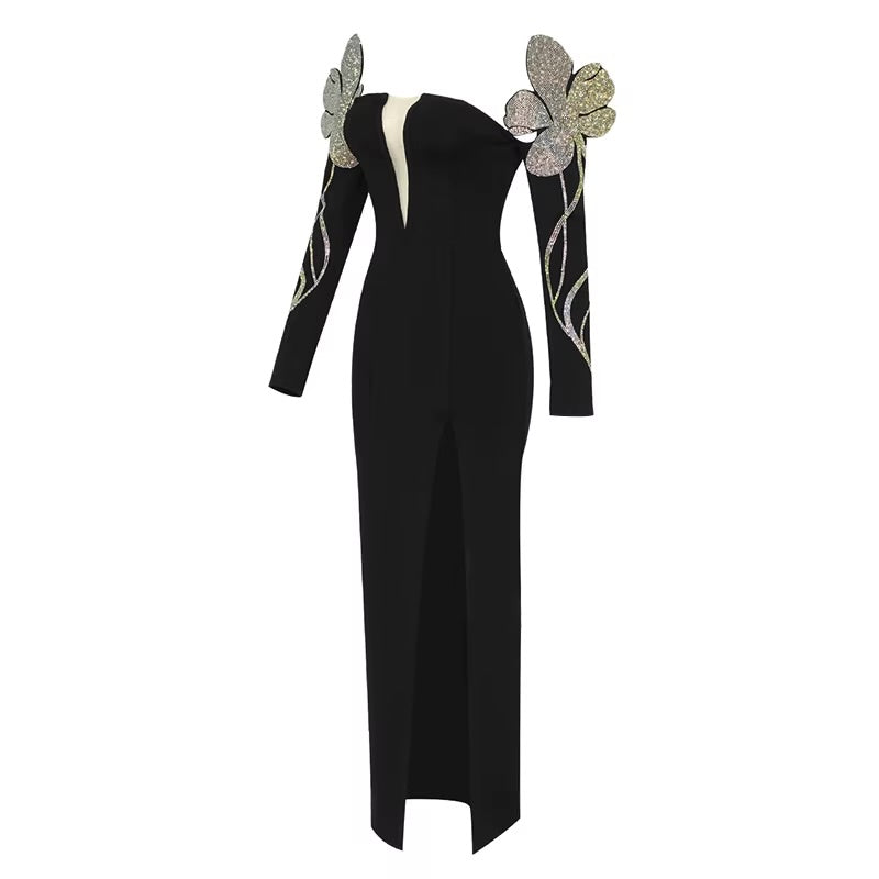 Boss Babe Long Sleeve Clothes Evening Long Dress