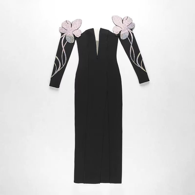 Boss Babe Long Sleeve Clothes Evening Long Dress