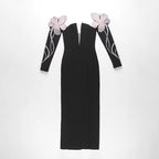 Boss Babe Long Sleeve Clothes Evening Long Dress