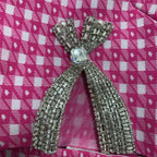 Boss Babe Bandage Bow Tops Mini Skirts Two Pieces Set