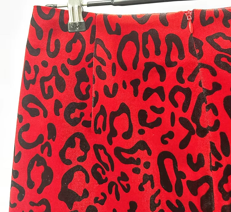 Boss Babe Velvet Suit O-neck Coat Mini & Pencil Skirt