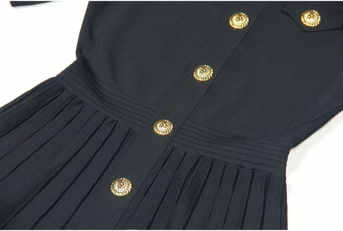 Boss Babe  O-Neck Short Sleeve A-line Mini Knits Dress
