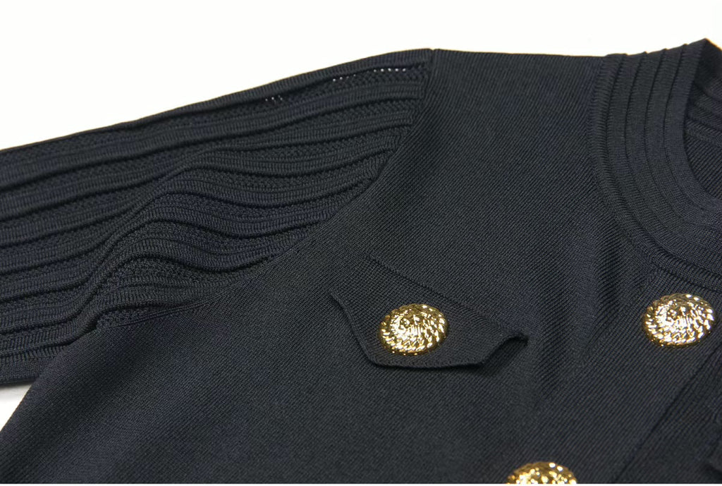 Boss Babe  O-Neck Short Sleeve A-line Mini Knits Dress