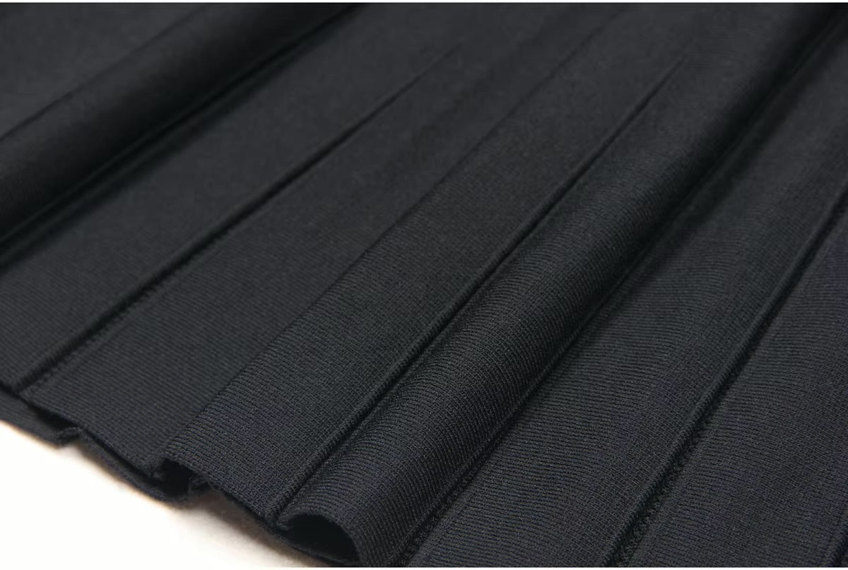 Boss Babe  O-Neck Short Sleeve A-line Mini Knits Dress