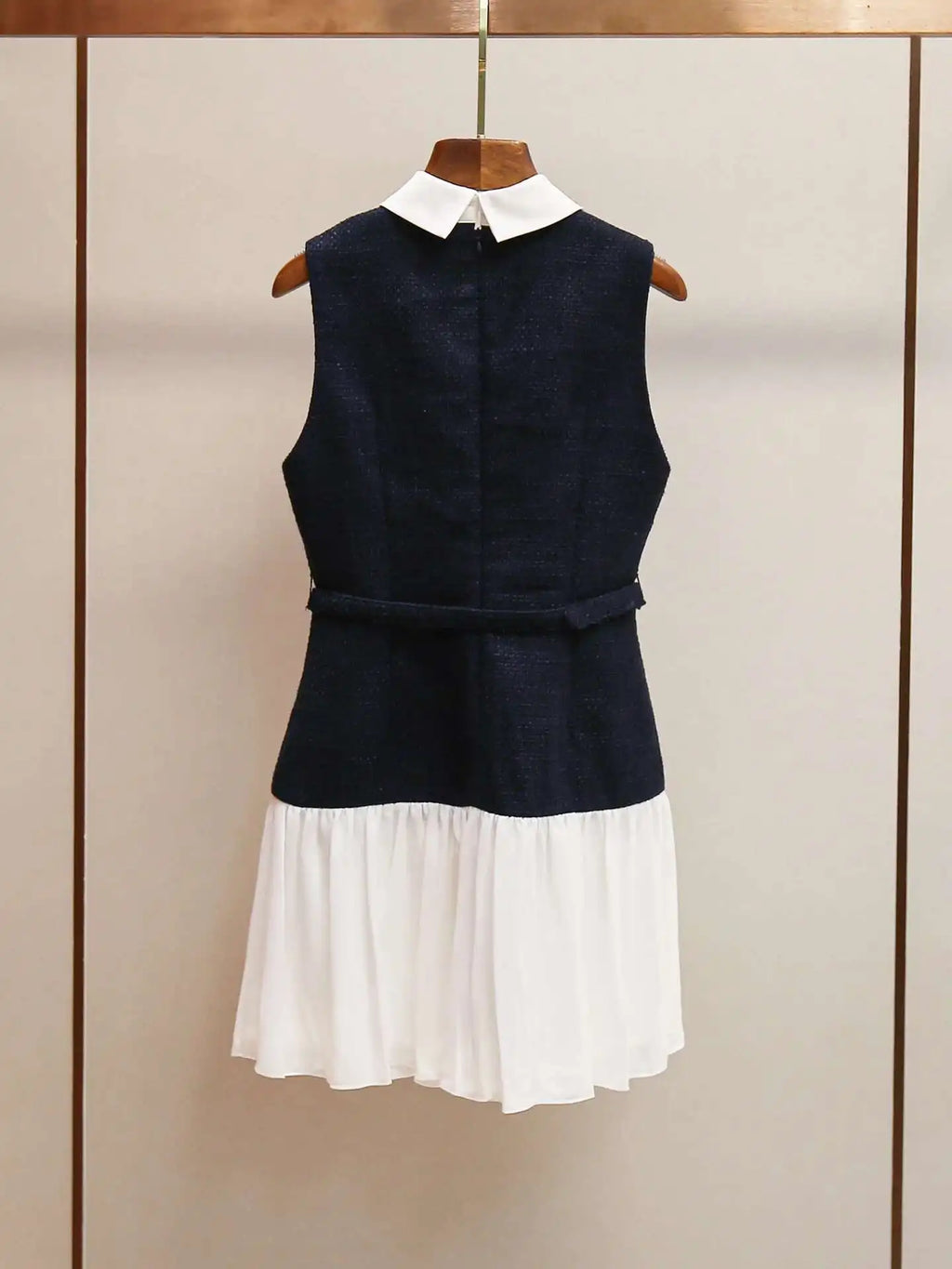 Boss Babe Short Tweed Chiffon Dress