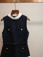 Boss Babe Short Tweed Chiffon Dress