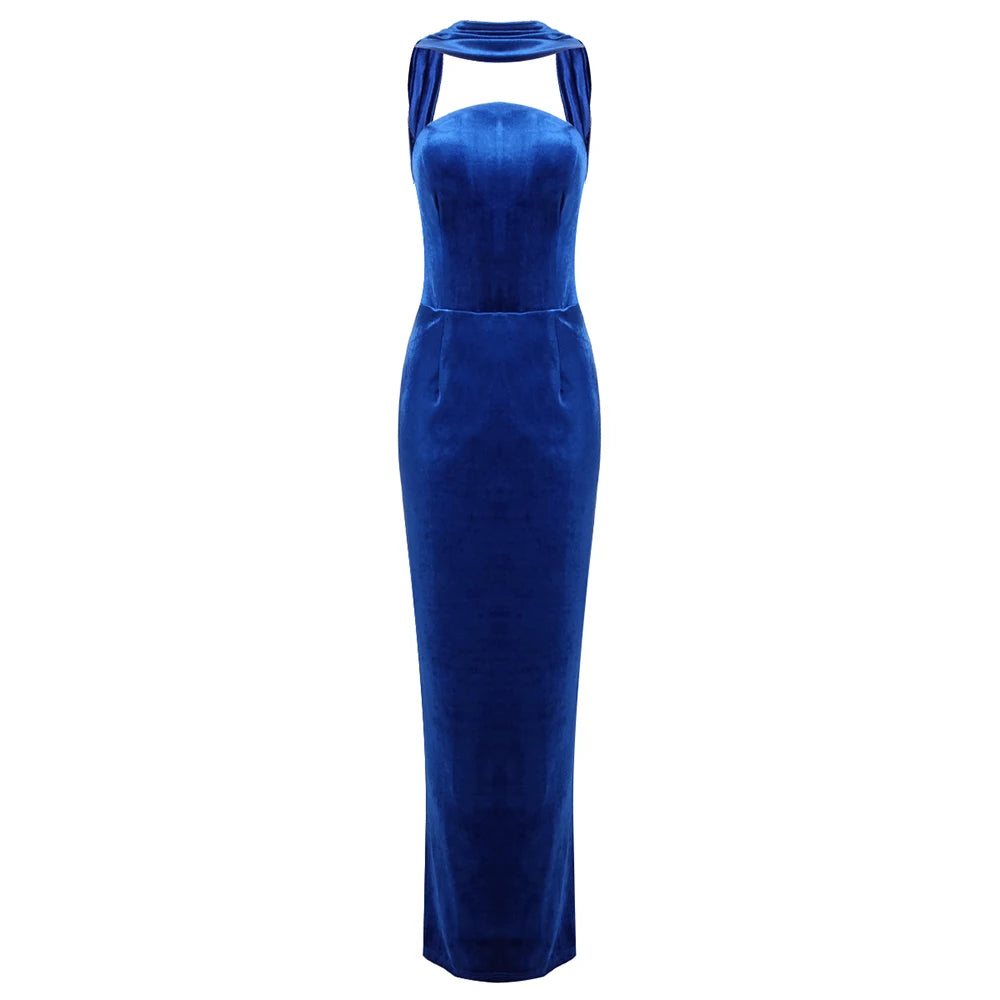 Boss Babe Elegant Vintage Velvet Dress
