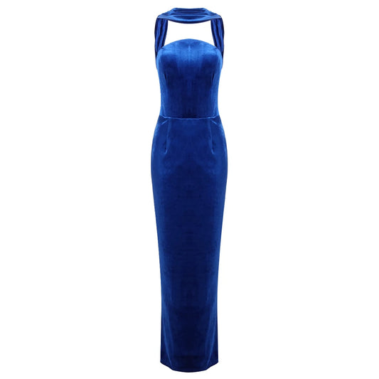 Boss Babe Elegant Vintage Velvet Dress