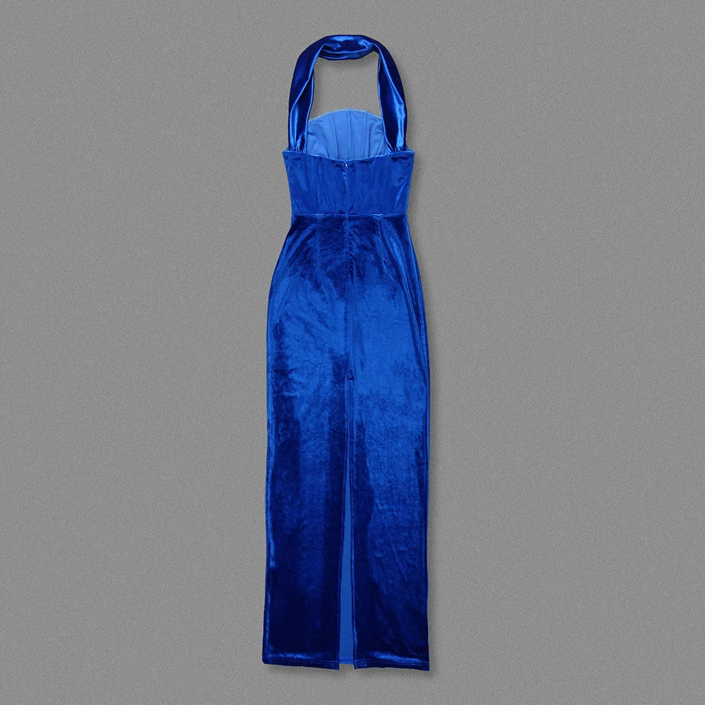 Boss Babe Elegant Vintage Velvet Dress