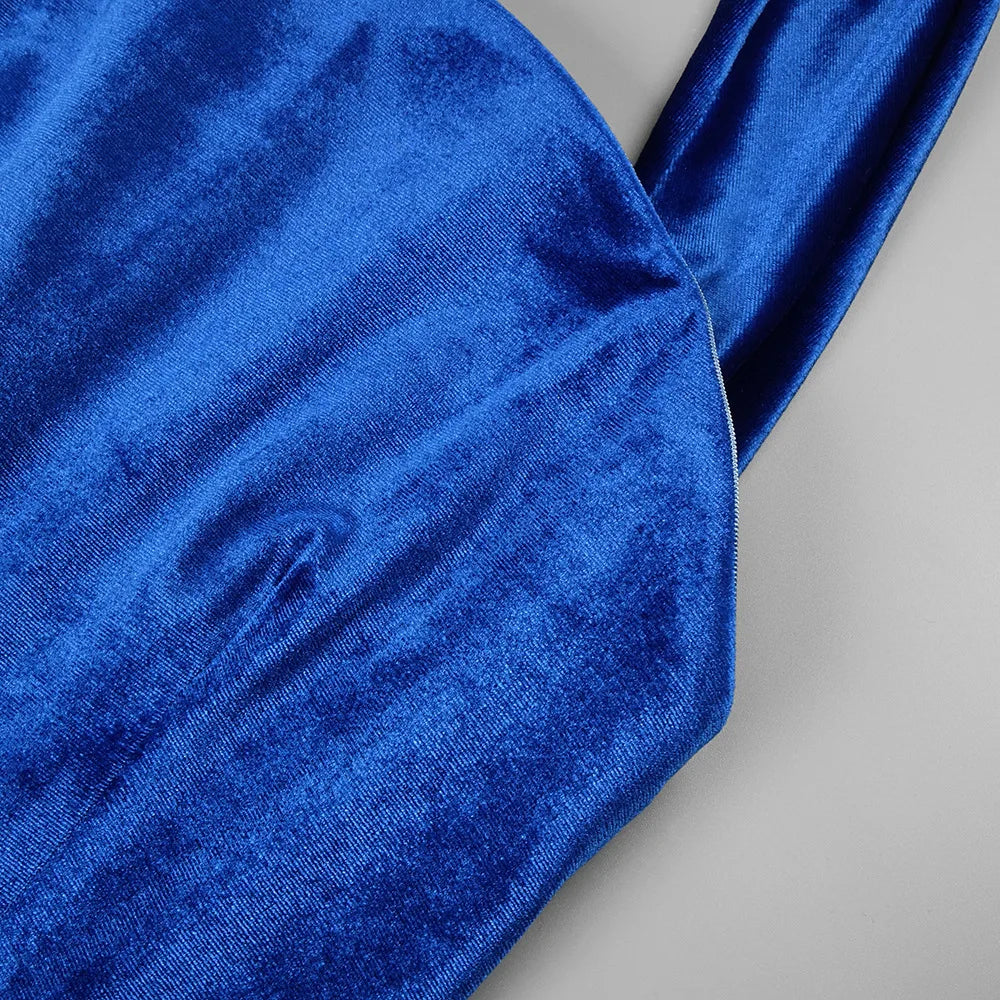 Boss Babe Elegant Vintage Velvet Dress