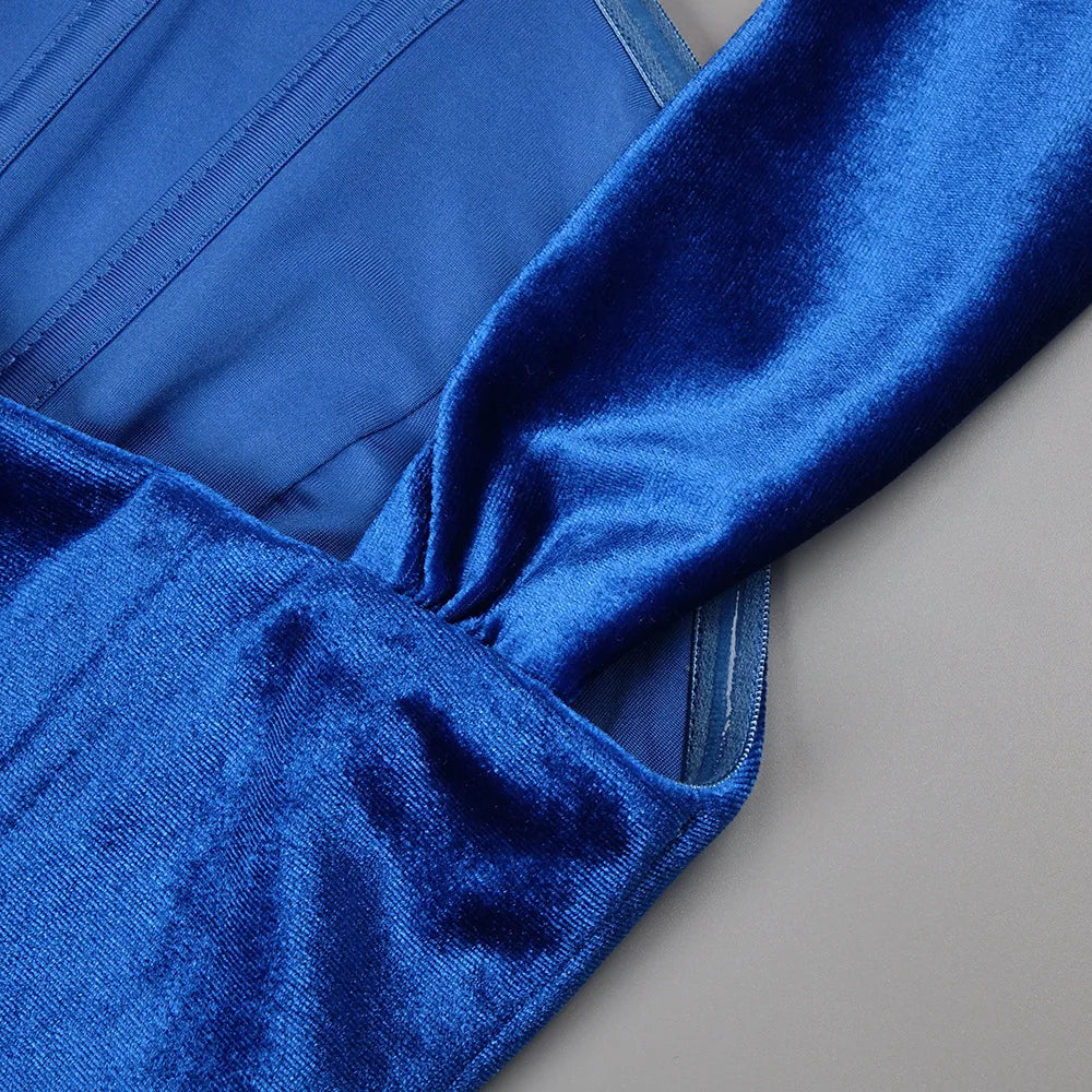 Boss Babe Elegant Vintage Velvet Dress