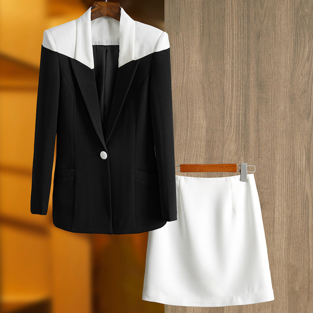 Boss Babe Women’s Formal Suit Set | Slim Blazer & Mini Skirt