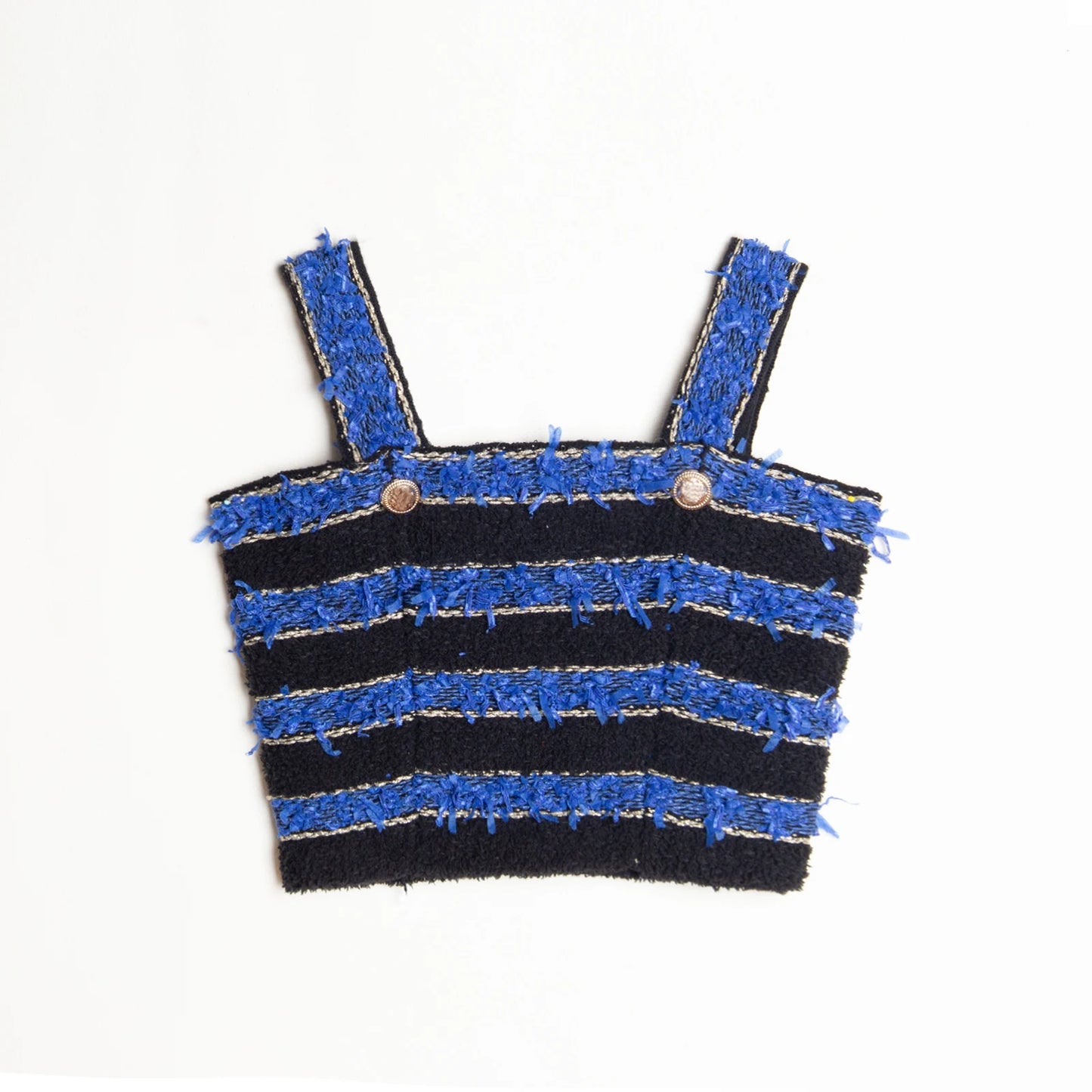 Boss Babe Blue Striped Woven 3 Pieces Sets