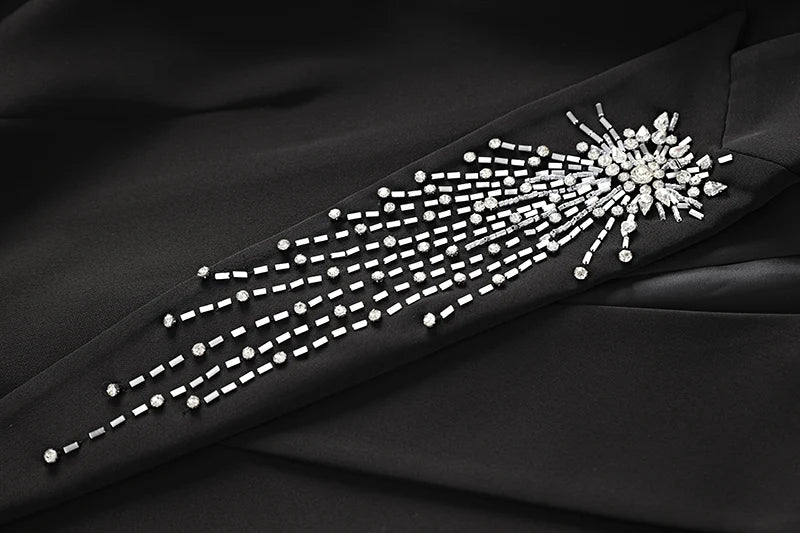 Boss Babe Diamonds Beadings 2PCS Blazer Suit