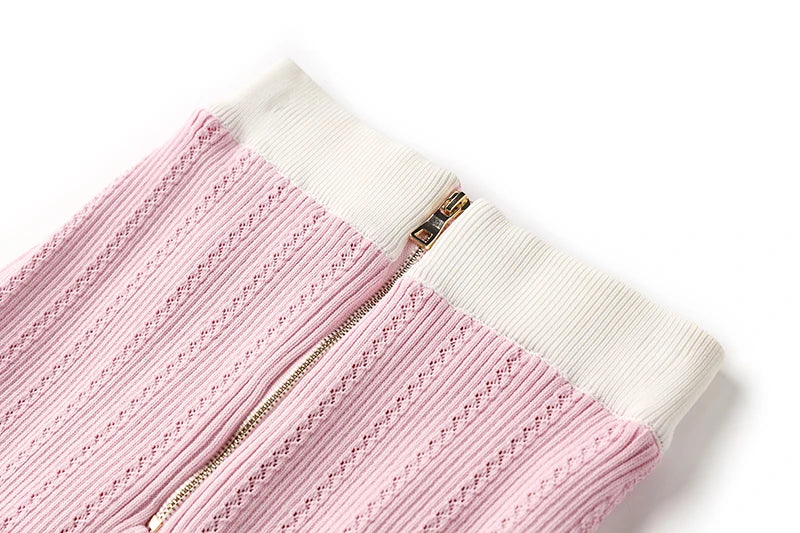 Boss Babe Baby Pink Knitting 2PCS Sets