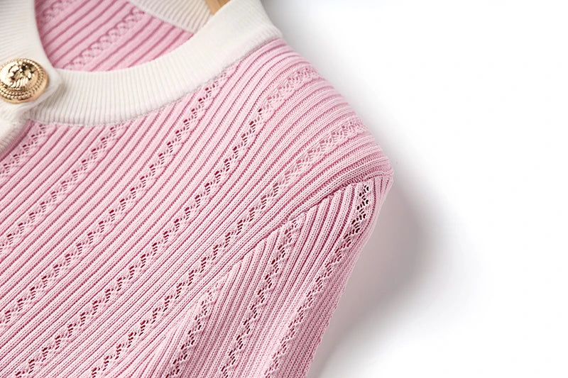 Boss Babe Baby Pink Knitting 2PCS Sets