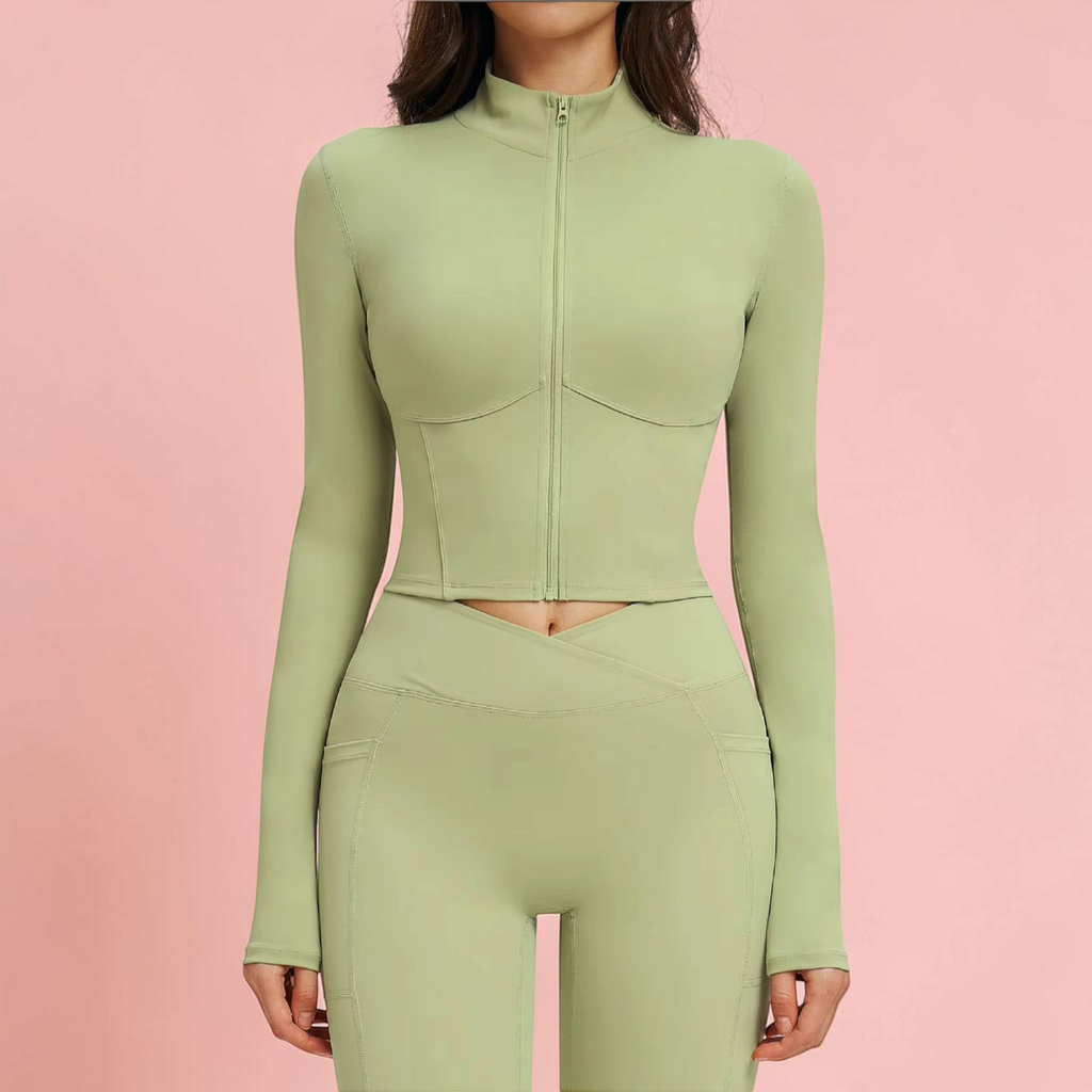 Olivia Women’s Yoga Long Sleeve Fitness Jacket