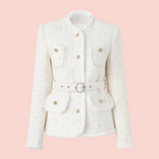 Boss Babe Tweed Charming Jacket with Belt