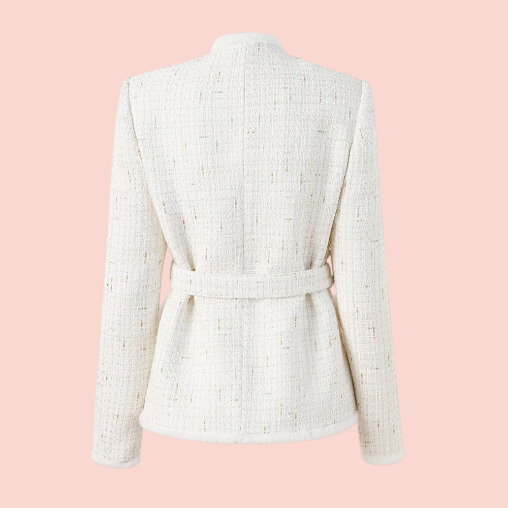 Boss Babe Tweed Charming Jacket with Belt