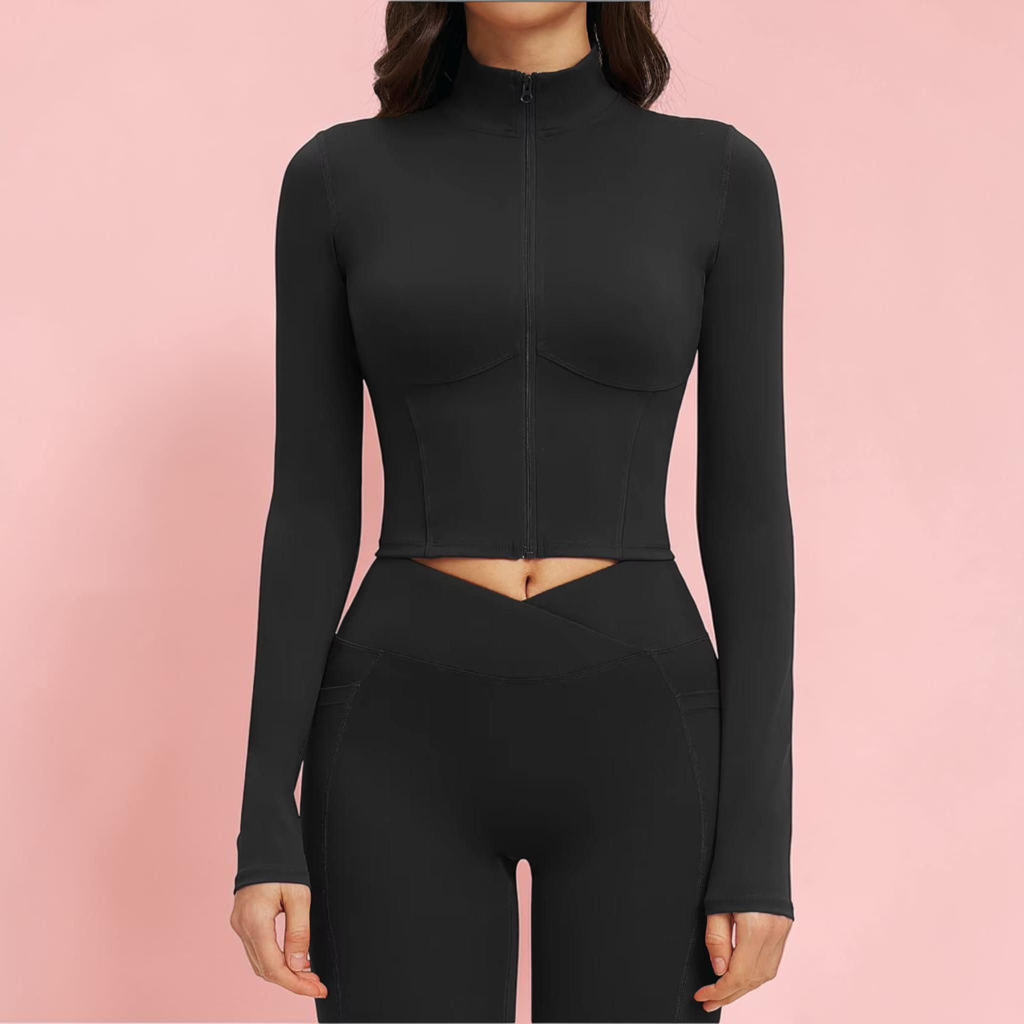 Olivia Women’s Yoga Long Sleeve Fitness Jacket