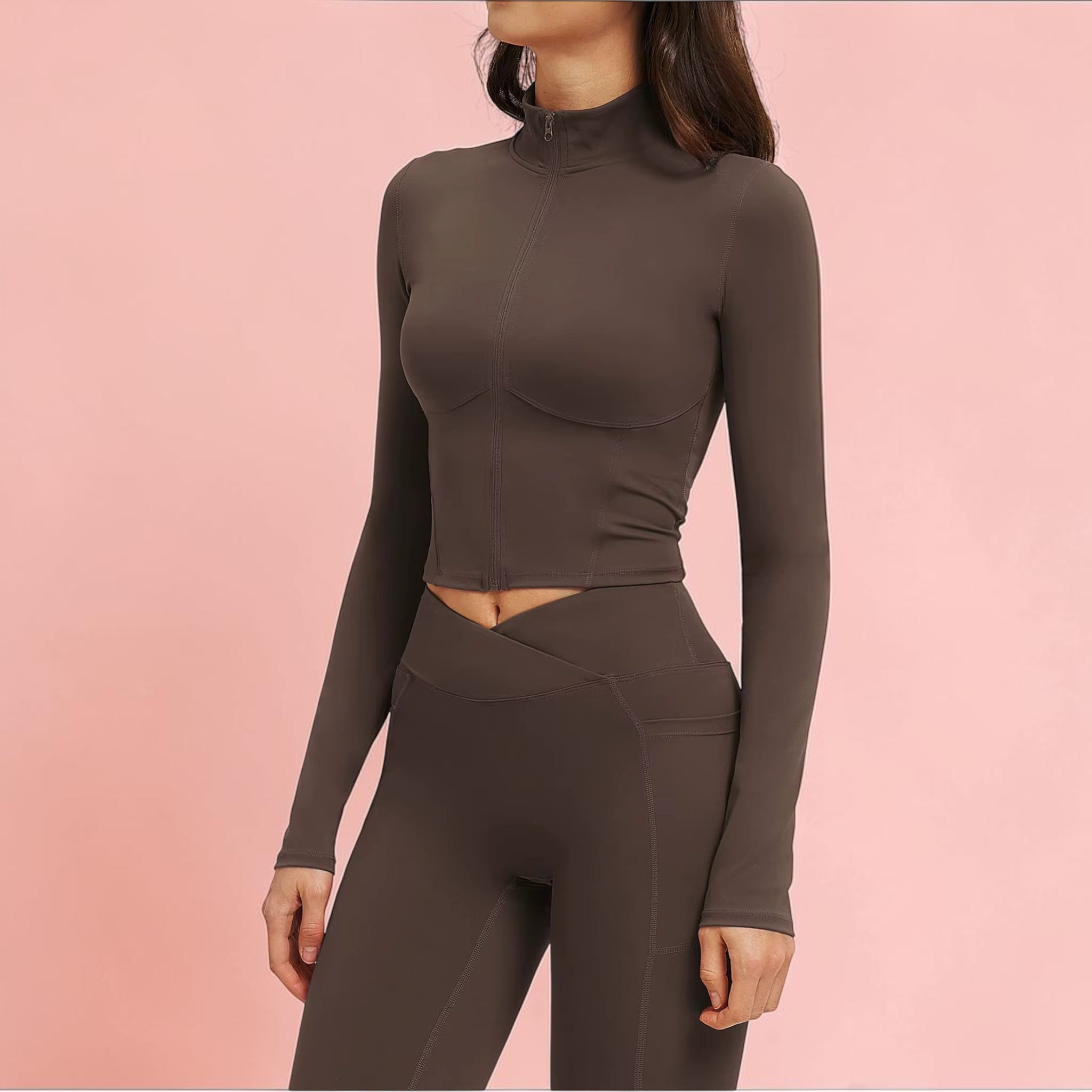 Olivia Women’s Yoga Long Sleeve Fitness Jacket