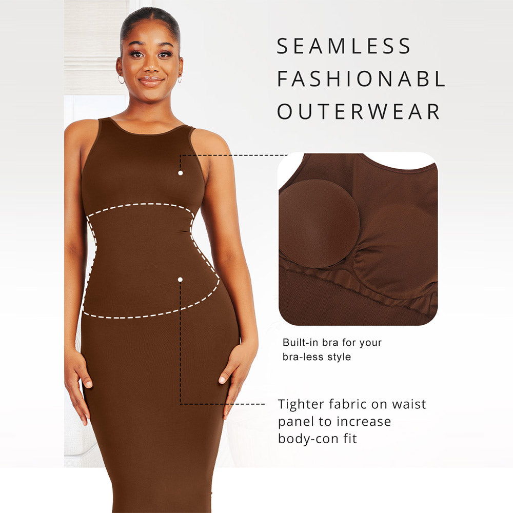 Shapewear Modal Lounge Long Slip Dress – Beautylicious you
