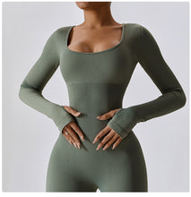 Load image into Gallery viewer, Tight Long Sleeve Yoga Jumpsuit
