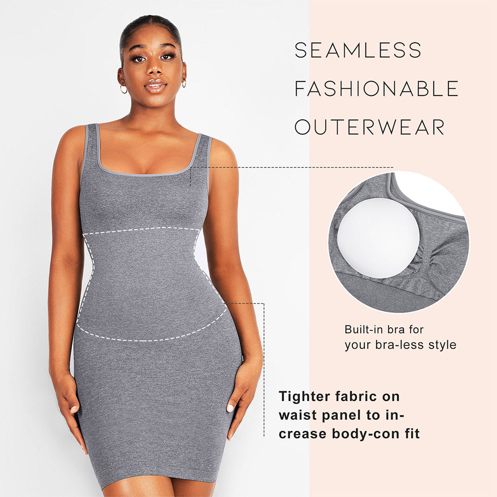 Shapewear Seamless One-Shoulder Dress – Beautylicious you